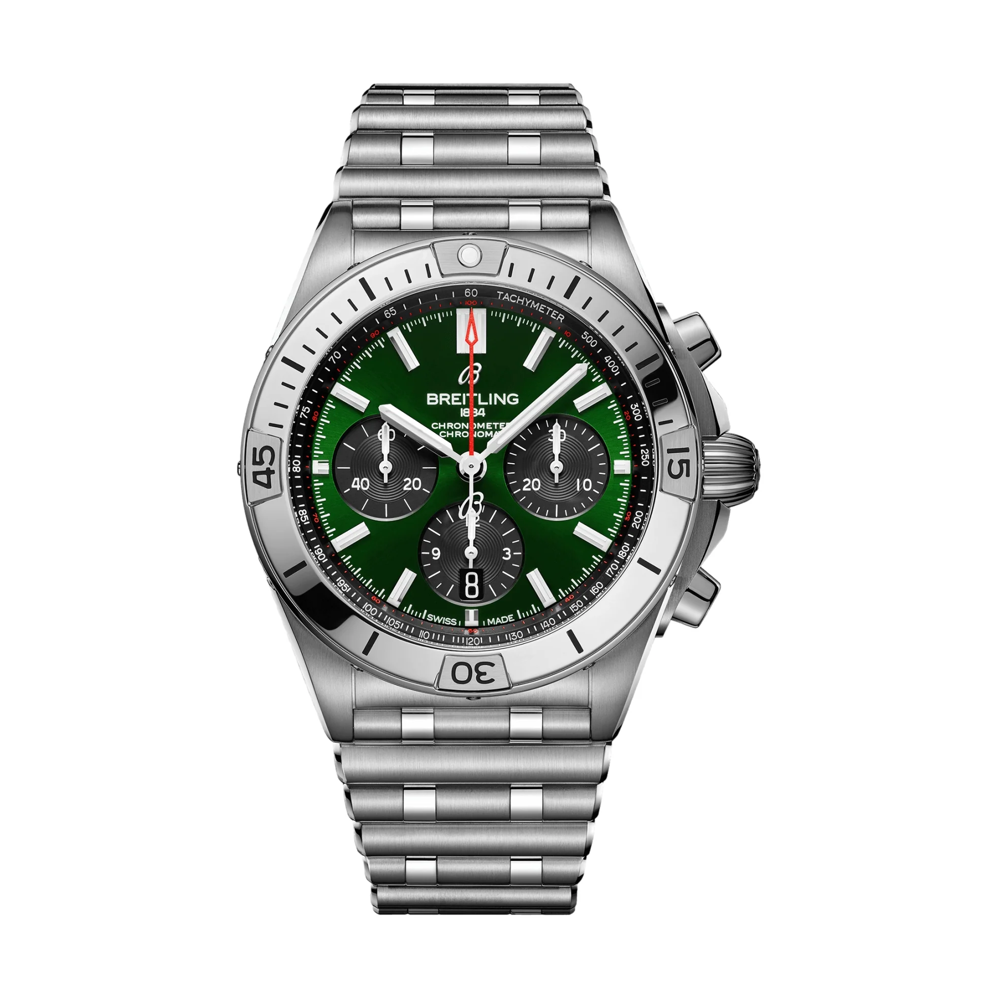 Chronomat B01 42mm Stainless Steel - Green