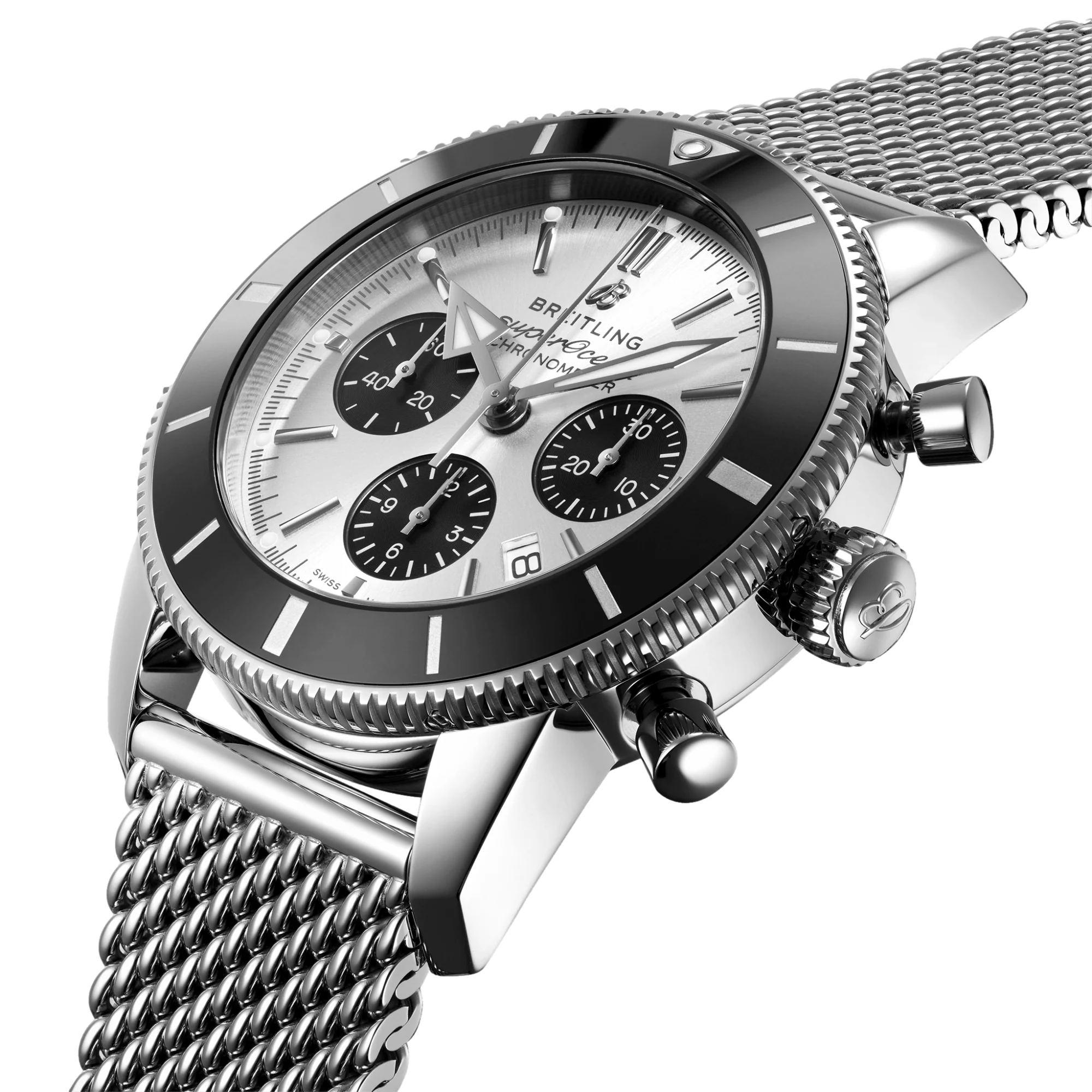 Superocean Heritage B01 Chronograph 44mm Stainless Steel - Silver