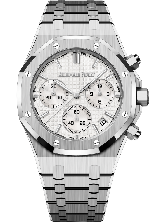 AUDEMARS PIGUET Silver-Toned Dial CHRONOGRAPH 41mm
