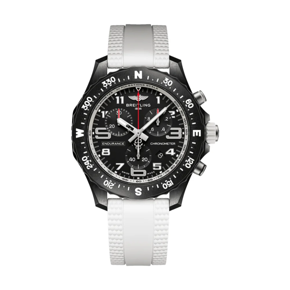 Endurance Pro 38mm White on Rubber Strap
