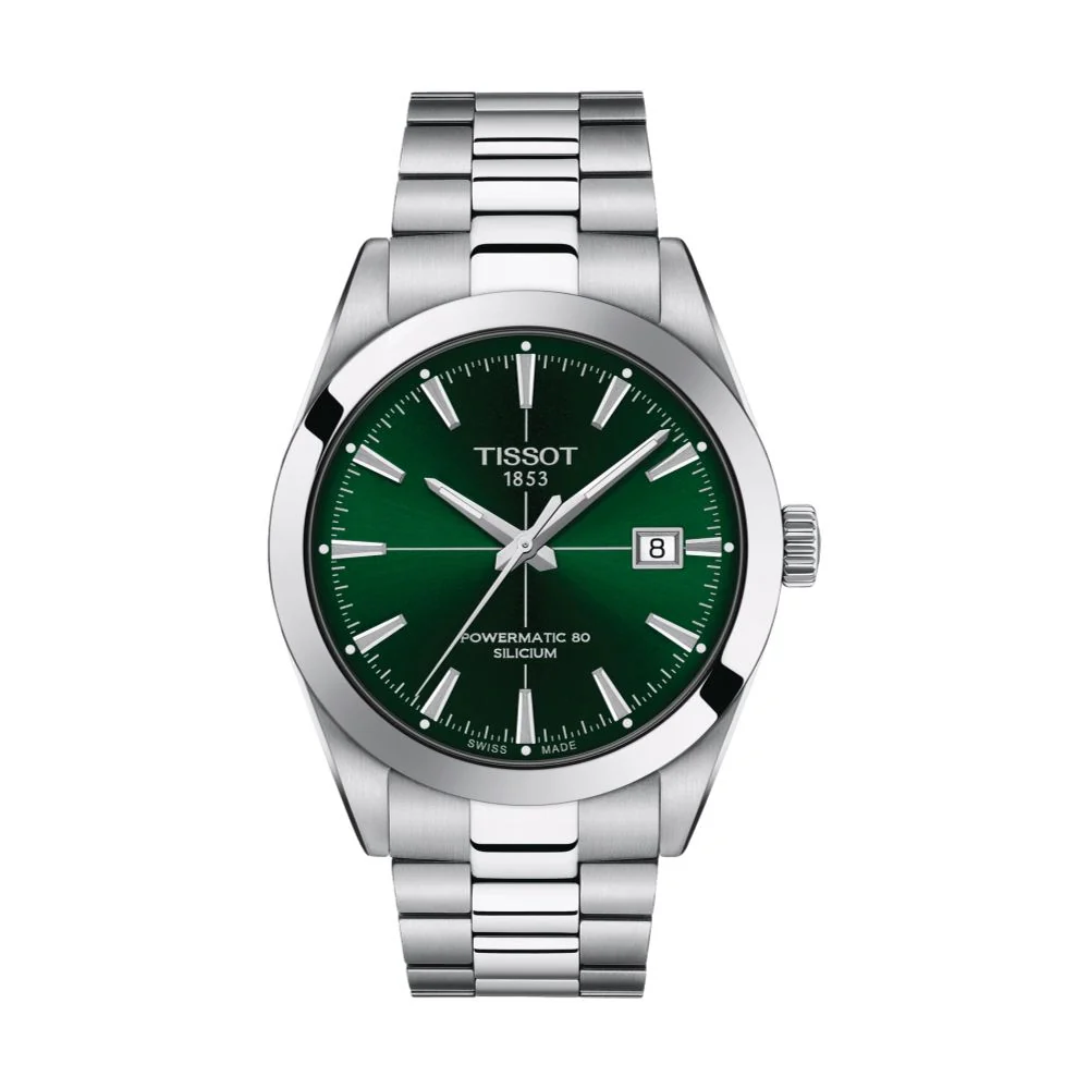Gentleman Powermatic 80 Silicium 40mm - Green on Bracelet