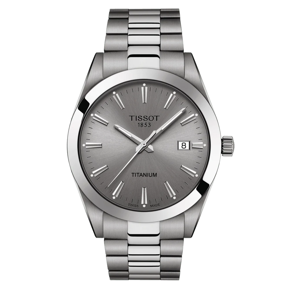 Gentleman Quartz Titanium Grey Dial