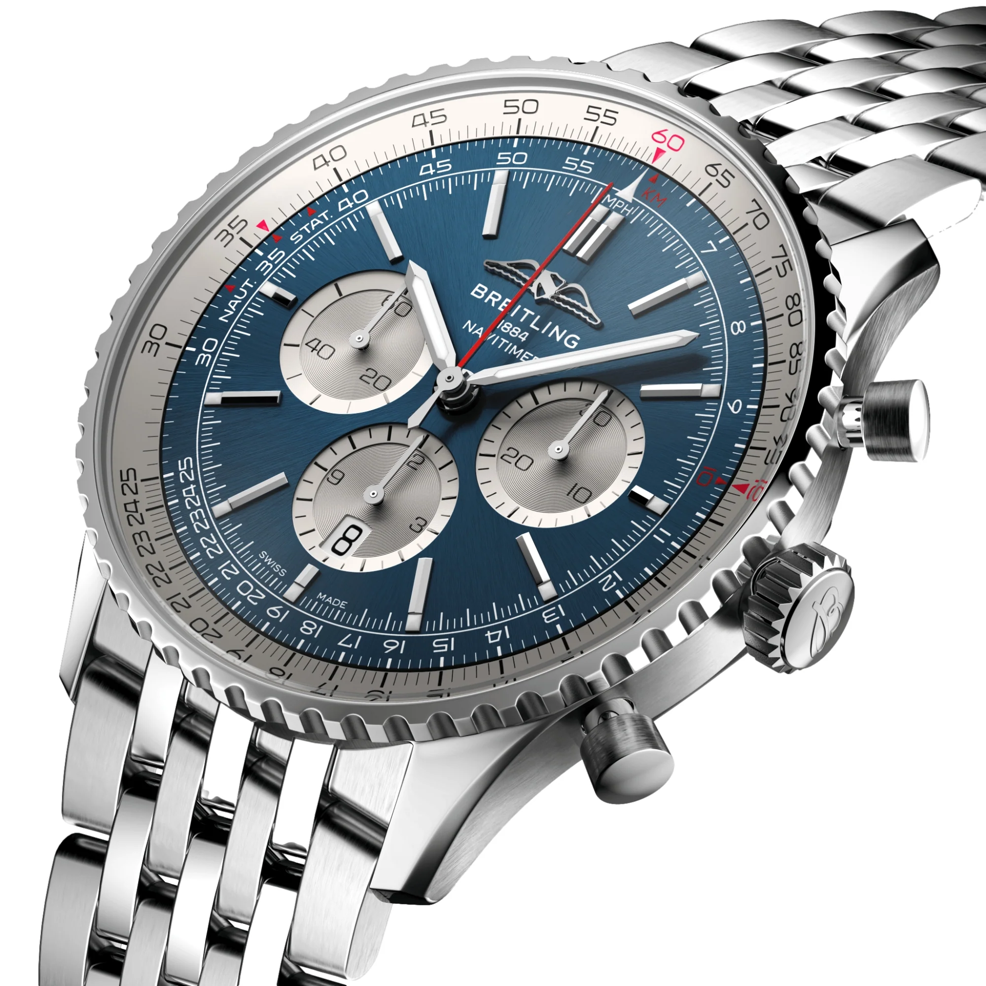 Navitimer B01 Chronograph 46mm Stainless Steel - Blue