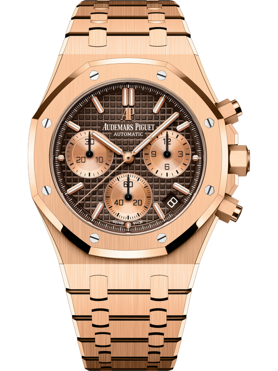AUDEMARS PIGUET Pink Gold Brown Dial CHRONOGRAPH 41mm