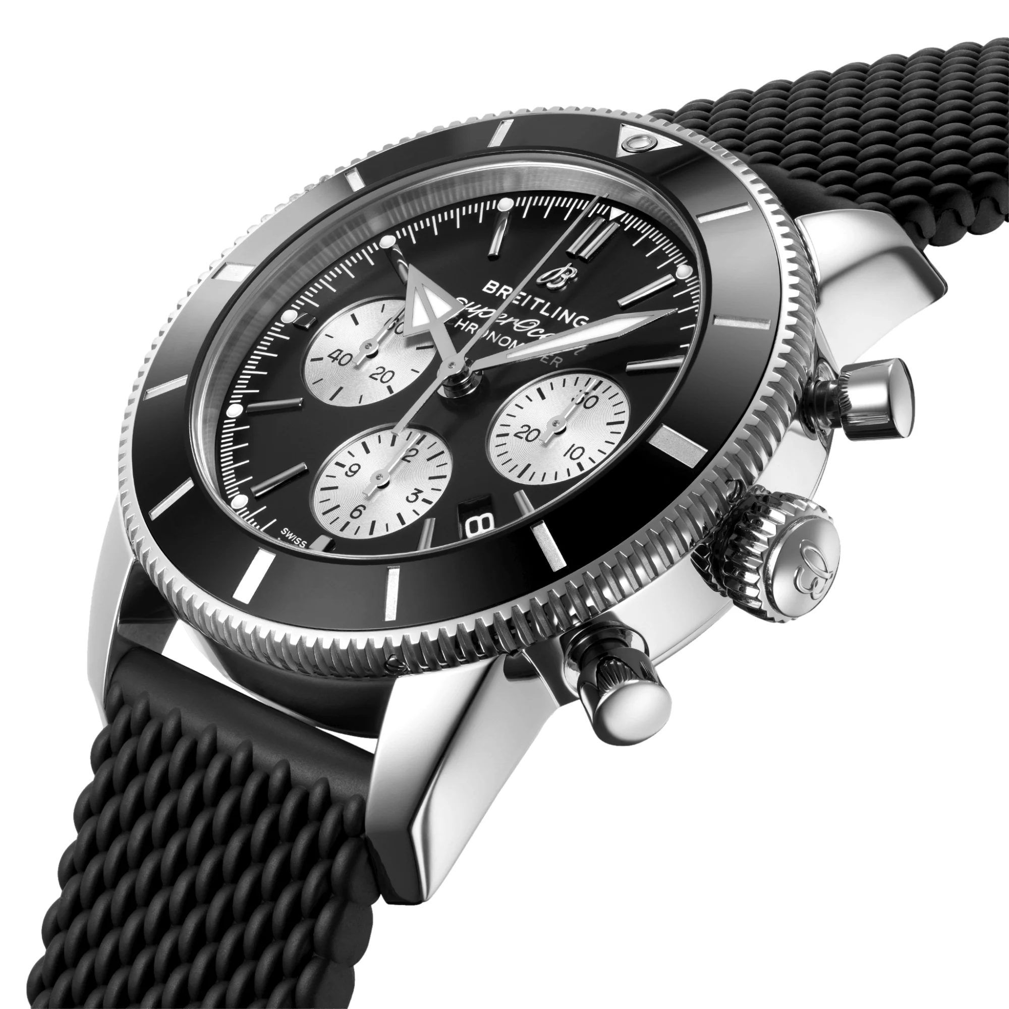 Superocean Heritage B01 Chronograph 44mm Stainless Steel - Panda