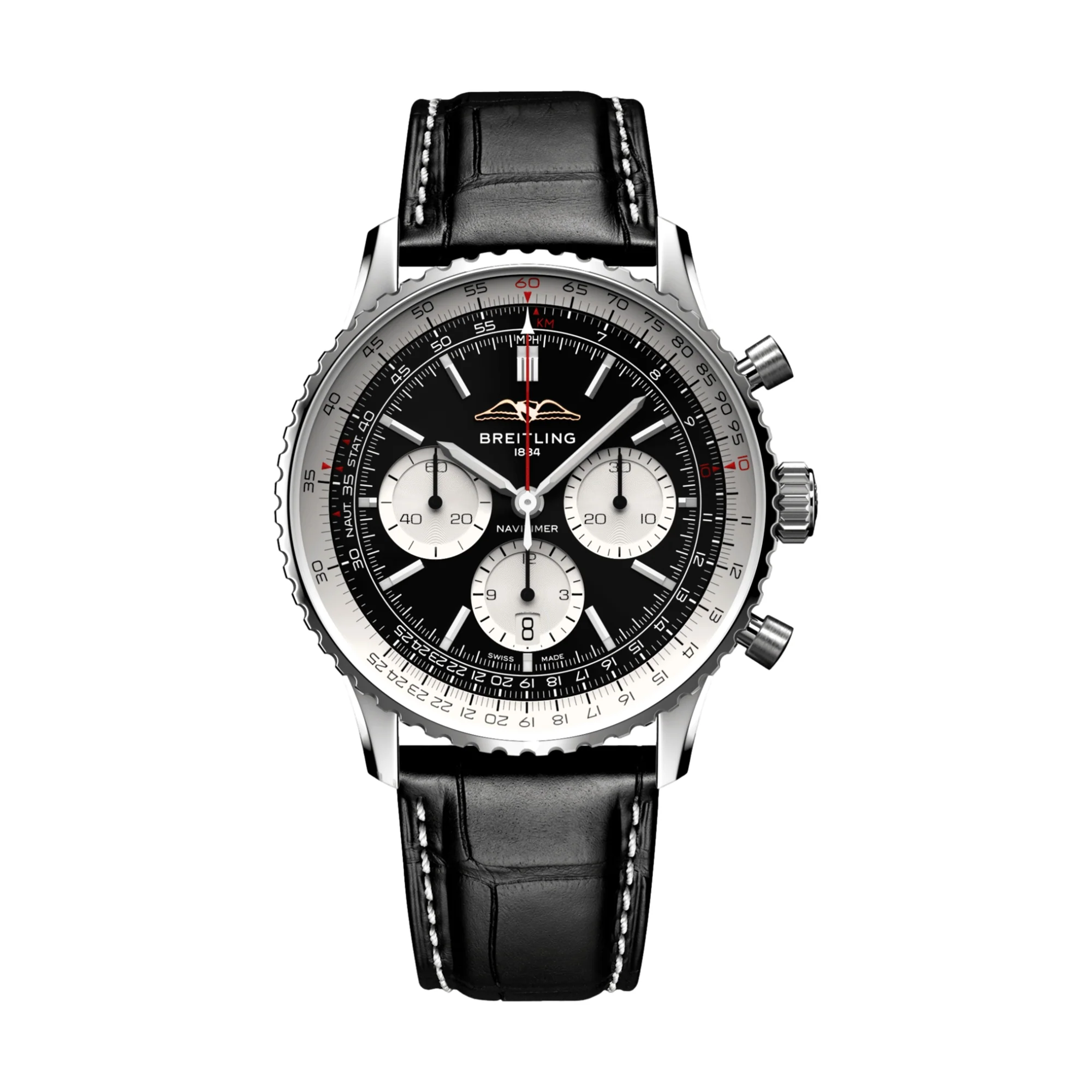 Navitimer B01 Chronograph 43mm Stainless Steel - Black