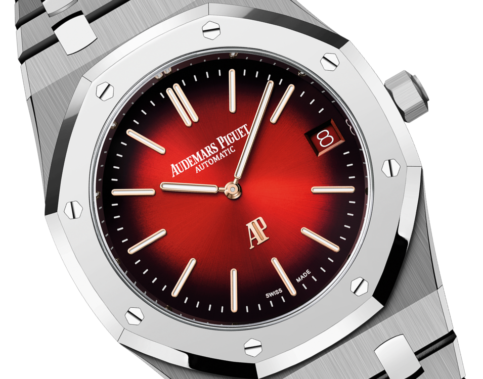 AUDEMARS PIGUET “JUMBO” EXTRA-THIN Smoked Burgundy Dial 39mm