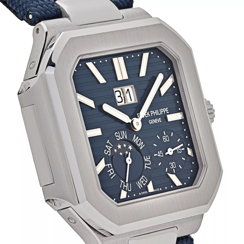 Patek Philippe Cubitus 5822P-001 Platinum Blue Dial Men's Watch