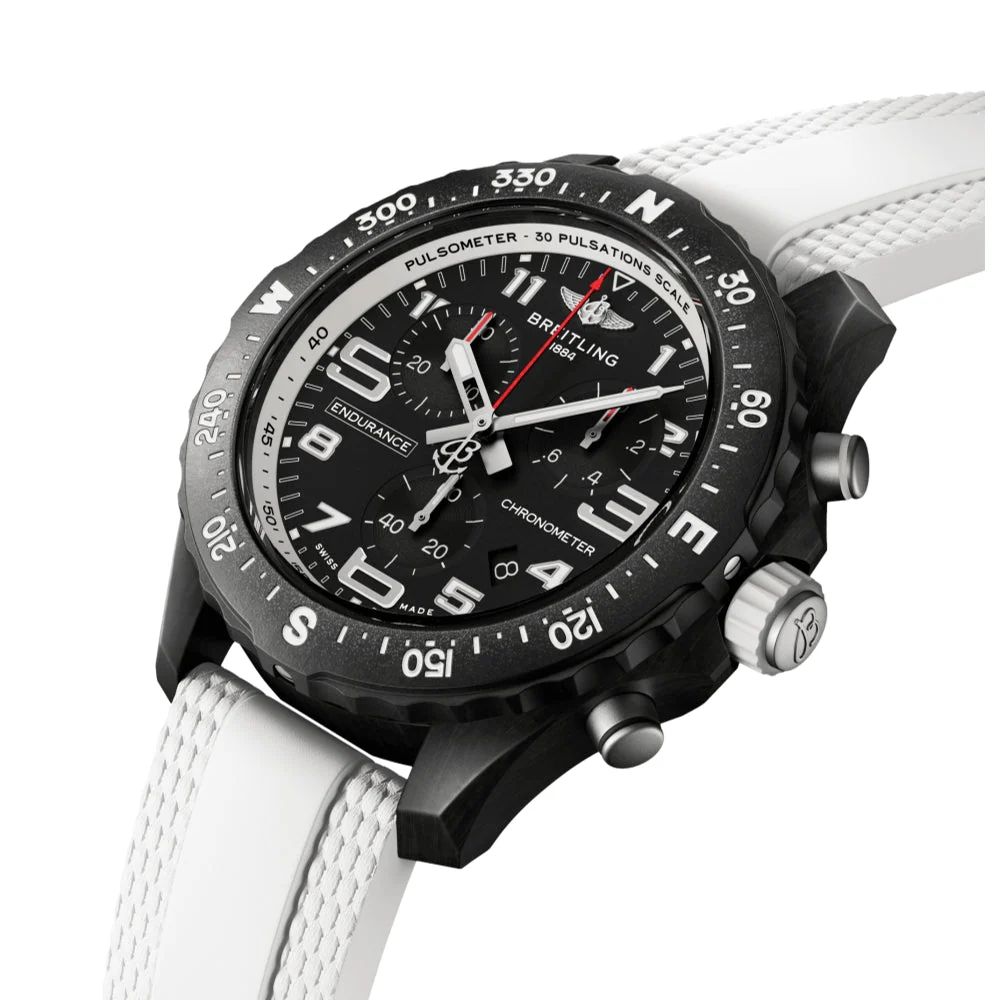Endurance Pro 38mm White on Rubber Strap