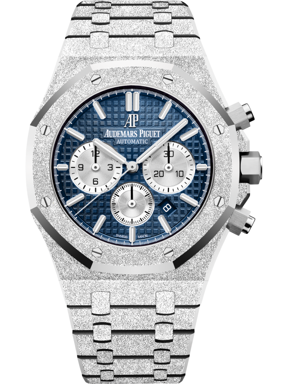 AUDEMARS PIGUET FROSTED GOLD CHRONOGRAPH Blue Dial 41mm