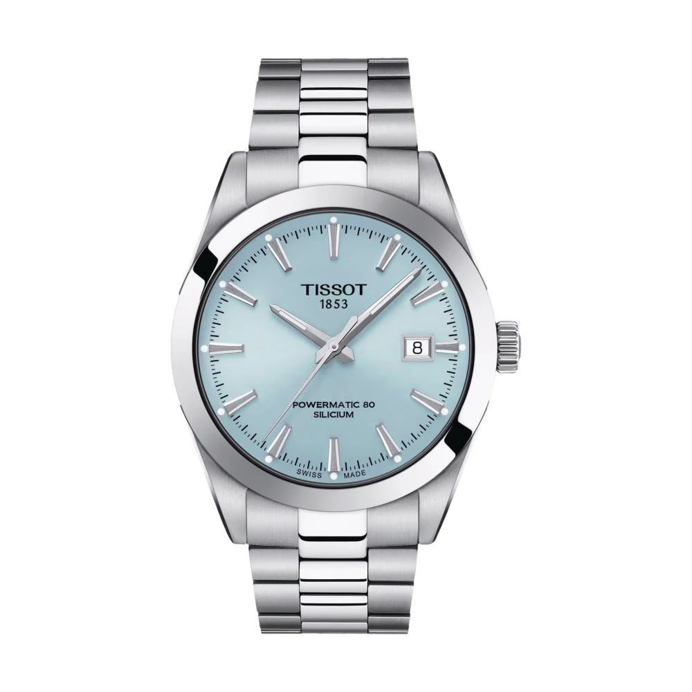 Gentleman Powermatic 80 Silicium 40mm - Blue Ice on Bracelet