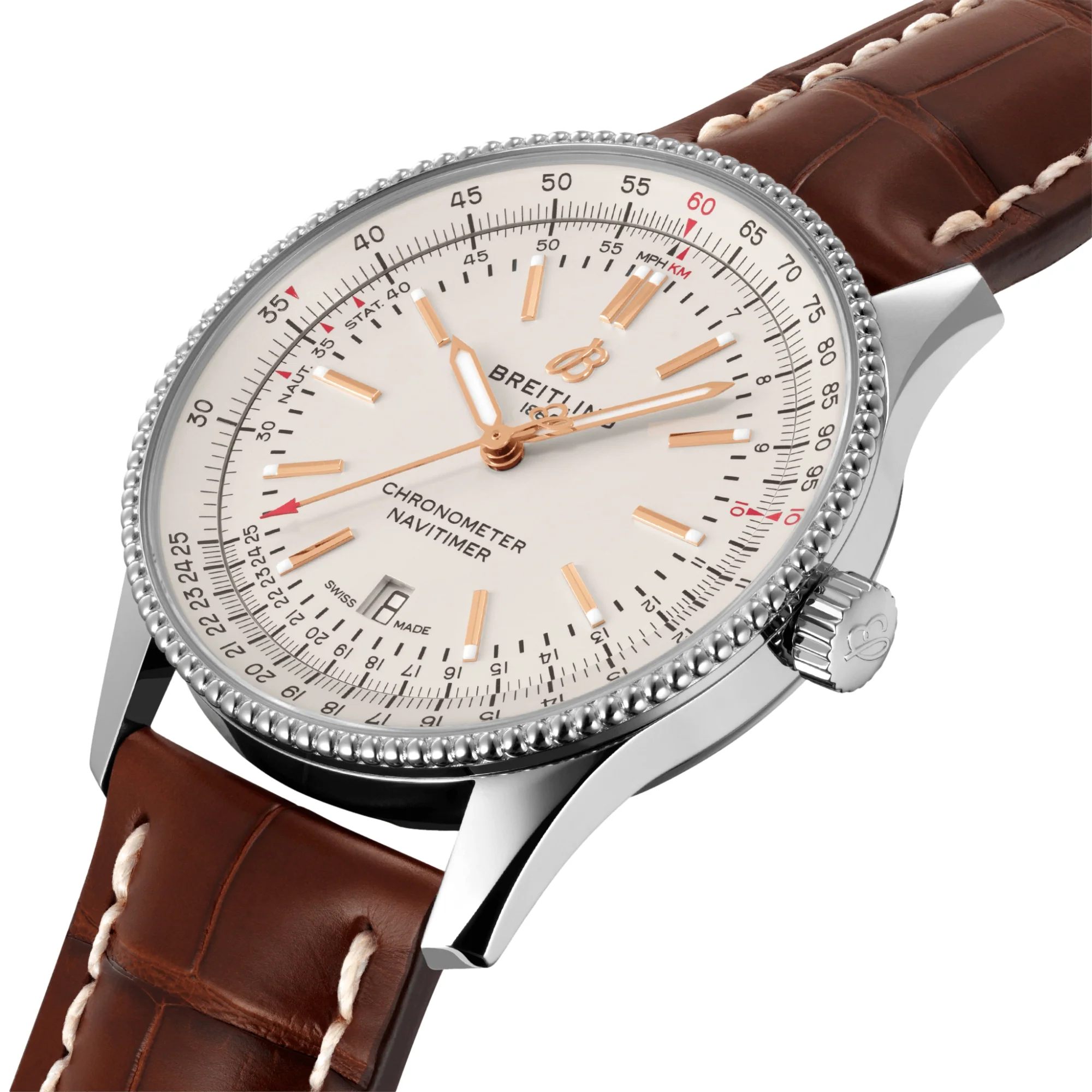 Navitimer Automatic 41mm Stainless Steel - Cream