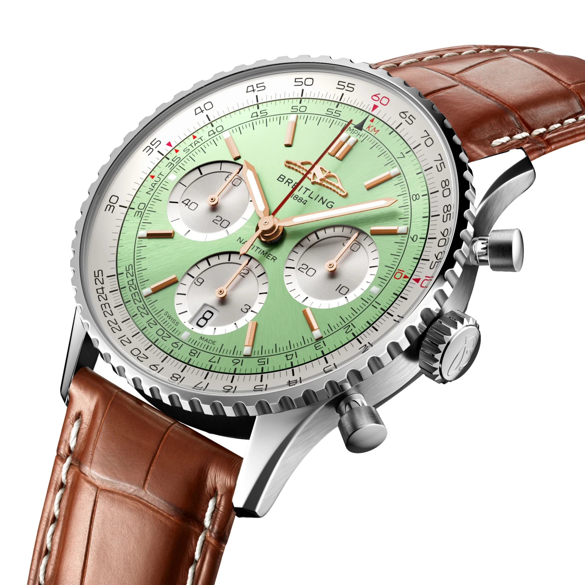 Navitimer B01 Chronograph 41mm Stainless Steel - Mint Green