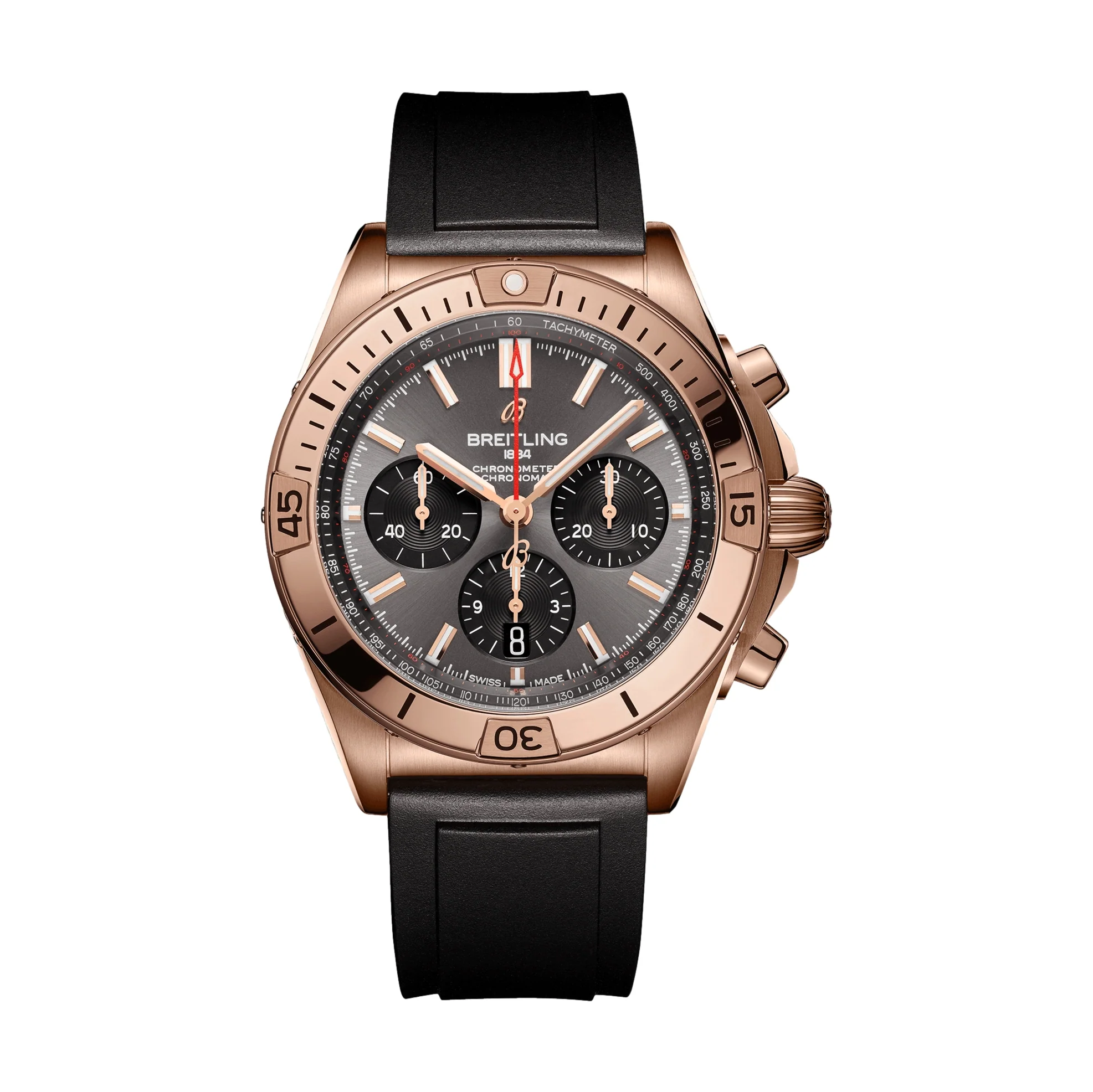 Chronomat B01 42mm 18k Red Gold - Anthracite