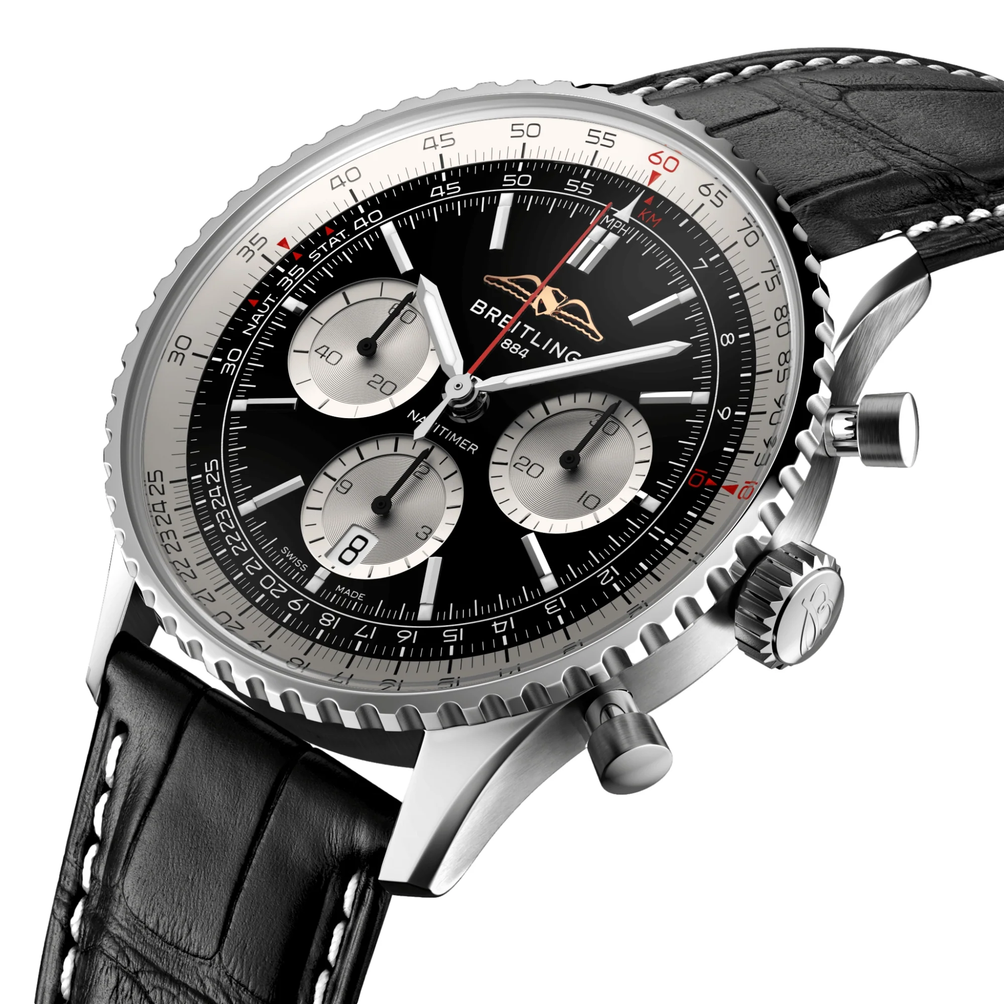 Navitimer B01 Chronograph 43mm Stainless Steel - Black