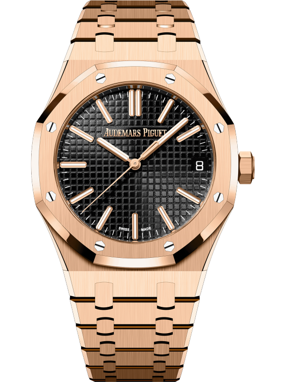 AUDEMARS PIGUET Pink Gold Black Dial 41mm