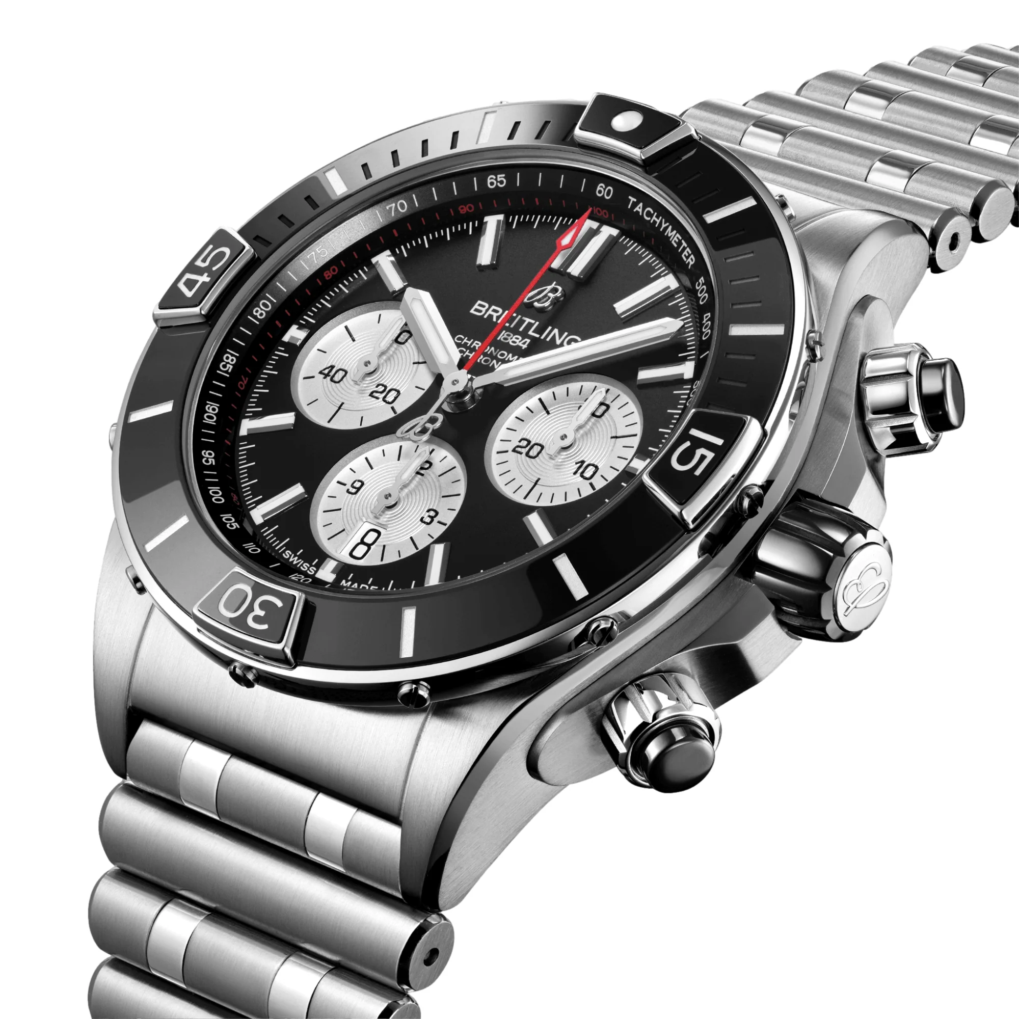 Super Chronomat B01 44mm Stainless Steel - Black