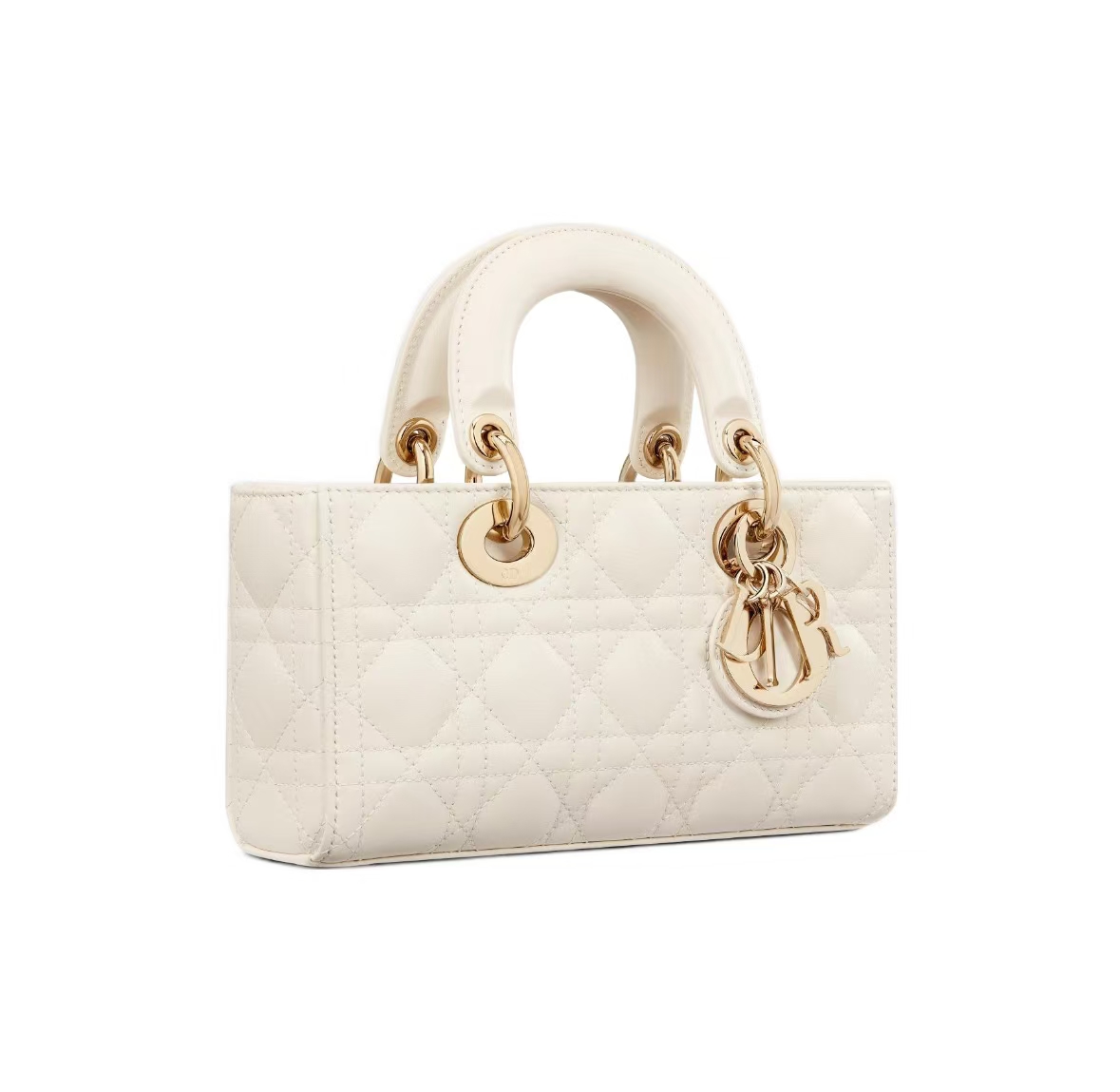 DIOR LADY D-JOY BAG IN LIGHT BEIGE LAMBSKIN