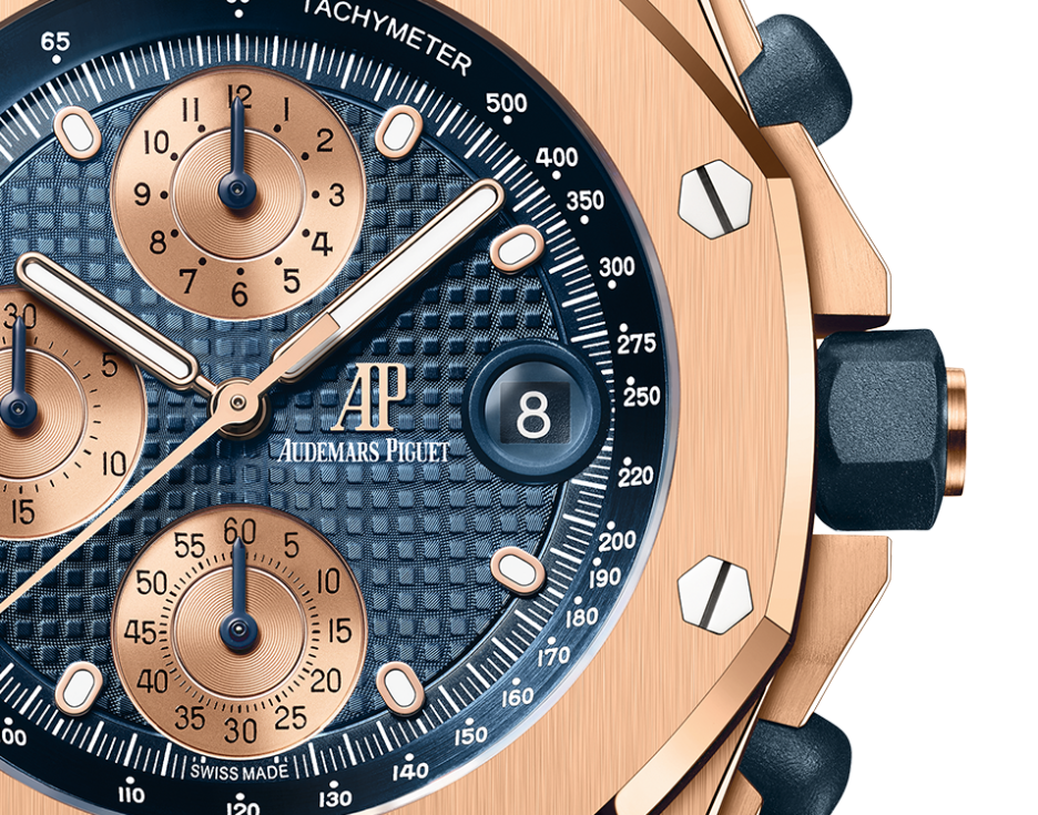 AUDEMARS PIGUET OFFSHORE Pink Gold Blue Dial CHRONOGRAPH 42mm 26238OR.OO.2000OR.01