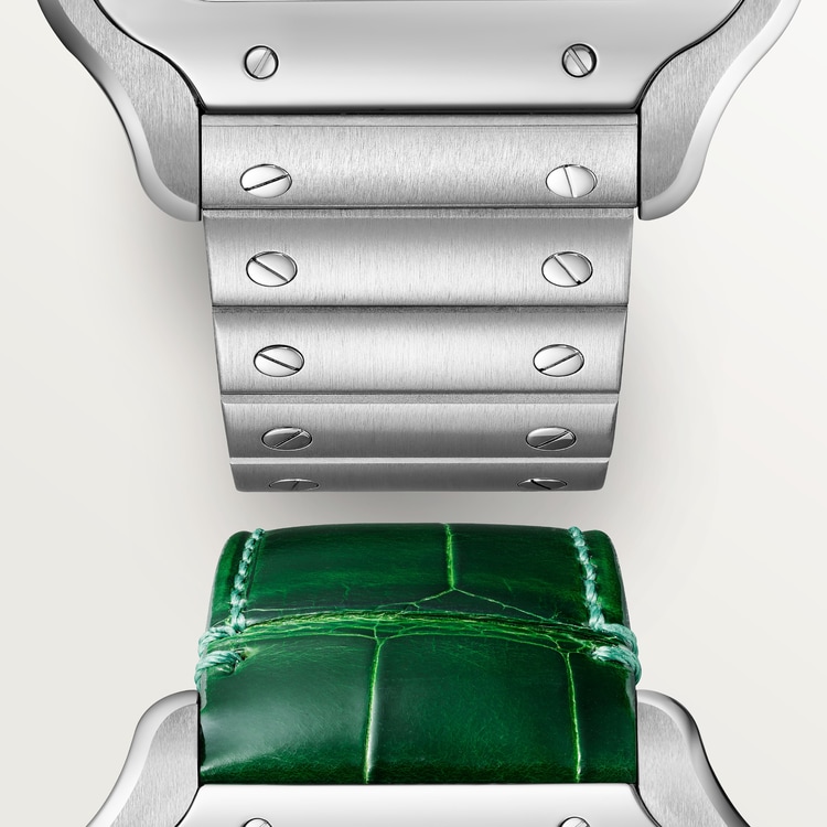 Santos de Cartier watch Large model Graduated green dial 39.8 mm