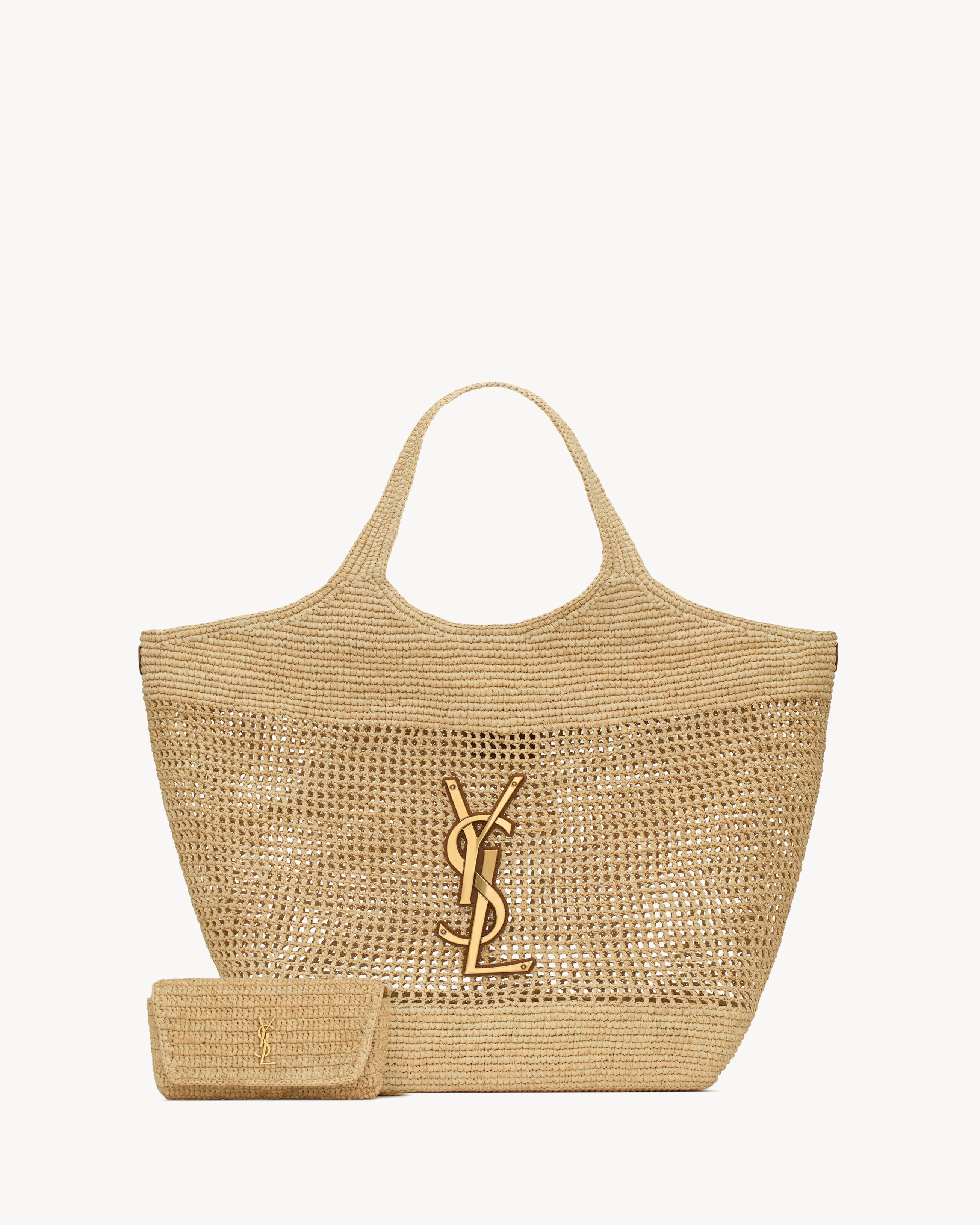 YSL  ICARE IN RAFFIA