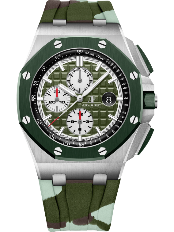 AUDEMARS PIGUET OFFSHORE Khaki Green Camouflage Dial CHRONOGRAPH 44mm 26400SO.OO.A055CA.01
