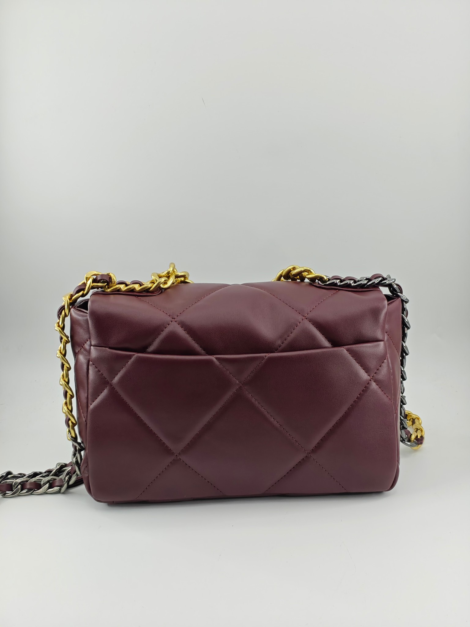 Chanel Medim Burgundy 19 Flap Bag