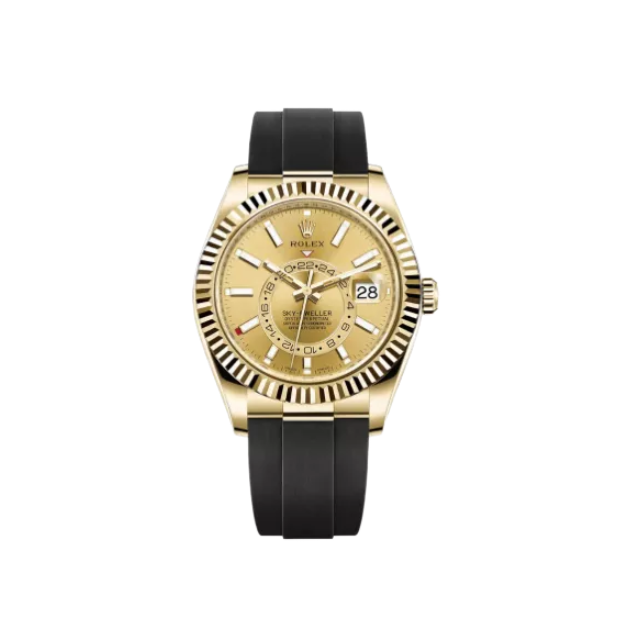 Rolex Sky-Dweller Yellow Gold Champagne Dial 326238