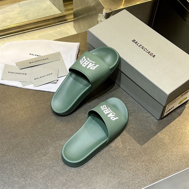 BALENCIAGA CITIES PARIS POOL SLIDE SANDAL – BBD006