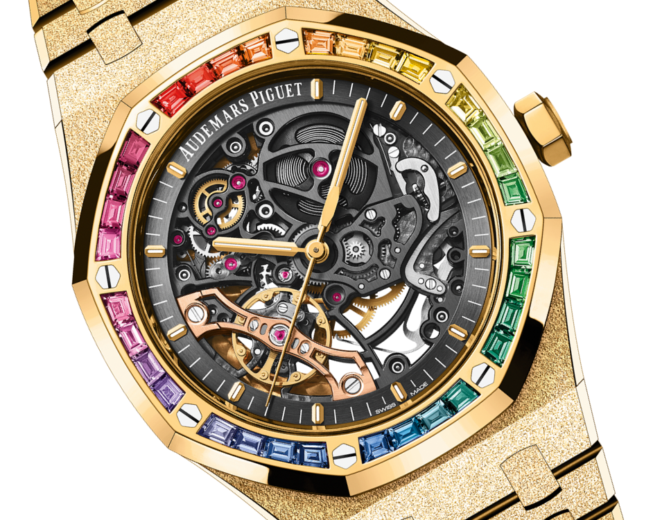 Audemars Piguet Royal Oak Frosted Gold Double Balance Wheel Openworked Ref. 15412BA.YG.1224BA.01-B
