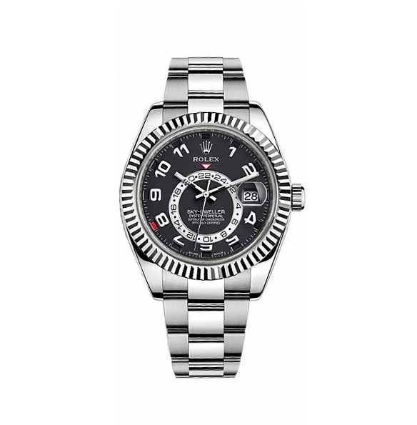 Rolex Sky-Dweller 42mm Black Dial Oyster Bracelet Men's Watch 326939