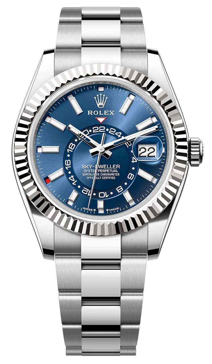 Rolex Sky-Dweller Blue Dial Stainless Steel 326934-0003 Oyster Replica