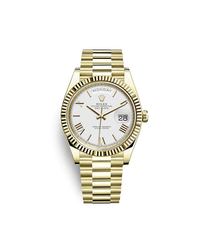 Rolex Day-Date 40 White/18 carat yellow gold Ø40 mm