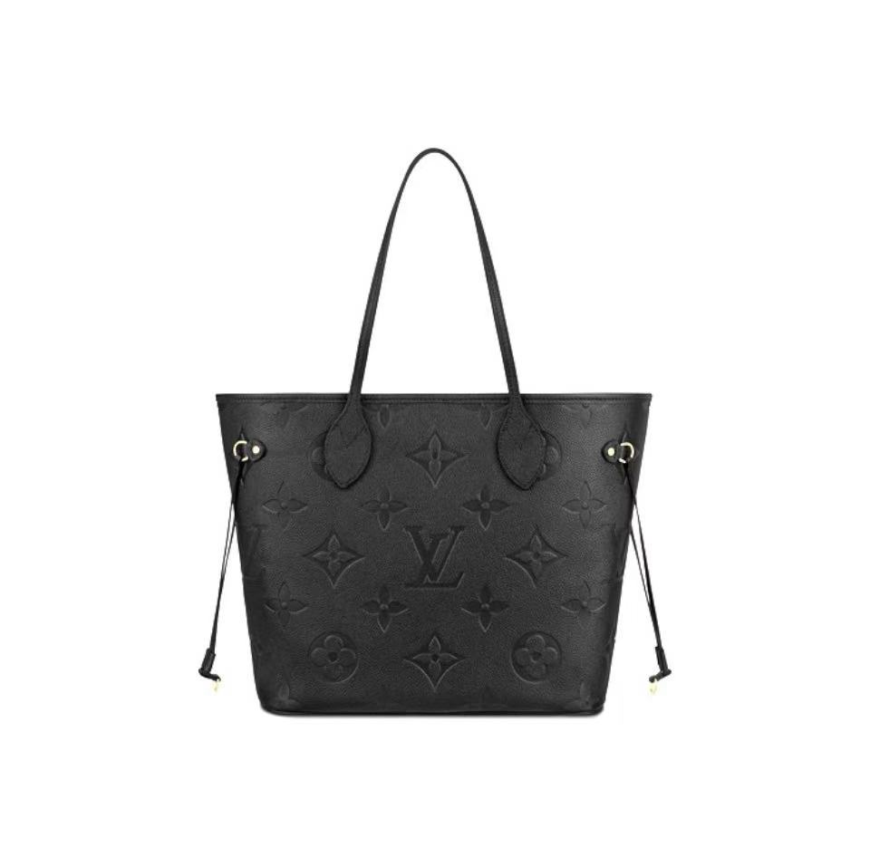 LOUIS VUITTON Neverfull MM Empreinte - Black
