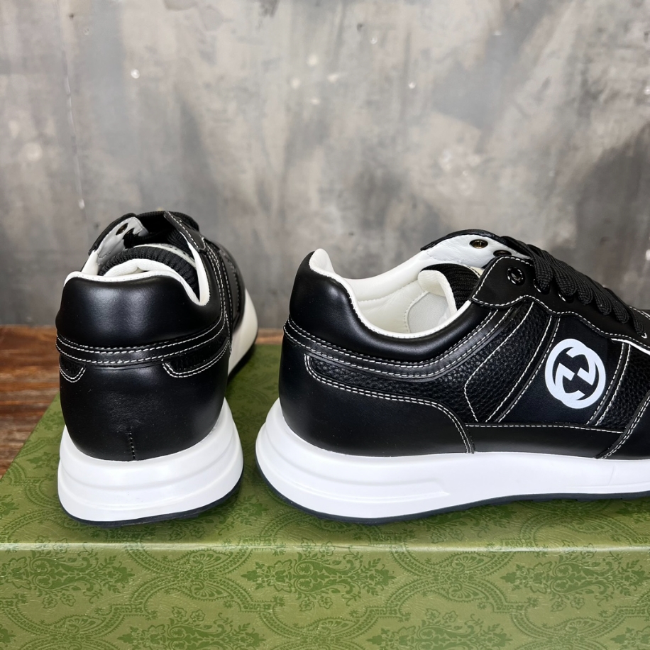 Gucci Casual Negro Suela Blanco Logo Sneaker – GCC166