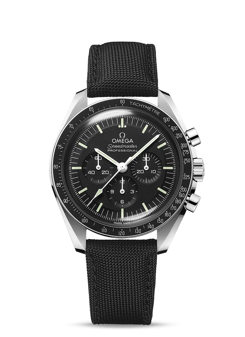 Omega SPEEDMASTER MOONWATCH PROFESSIONAL CO‑AXIAL MASTER CHRONOMETER CHRONOGRAPH 42 MM Coated nylon fabric strap 310.32.42.50.01.001