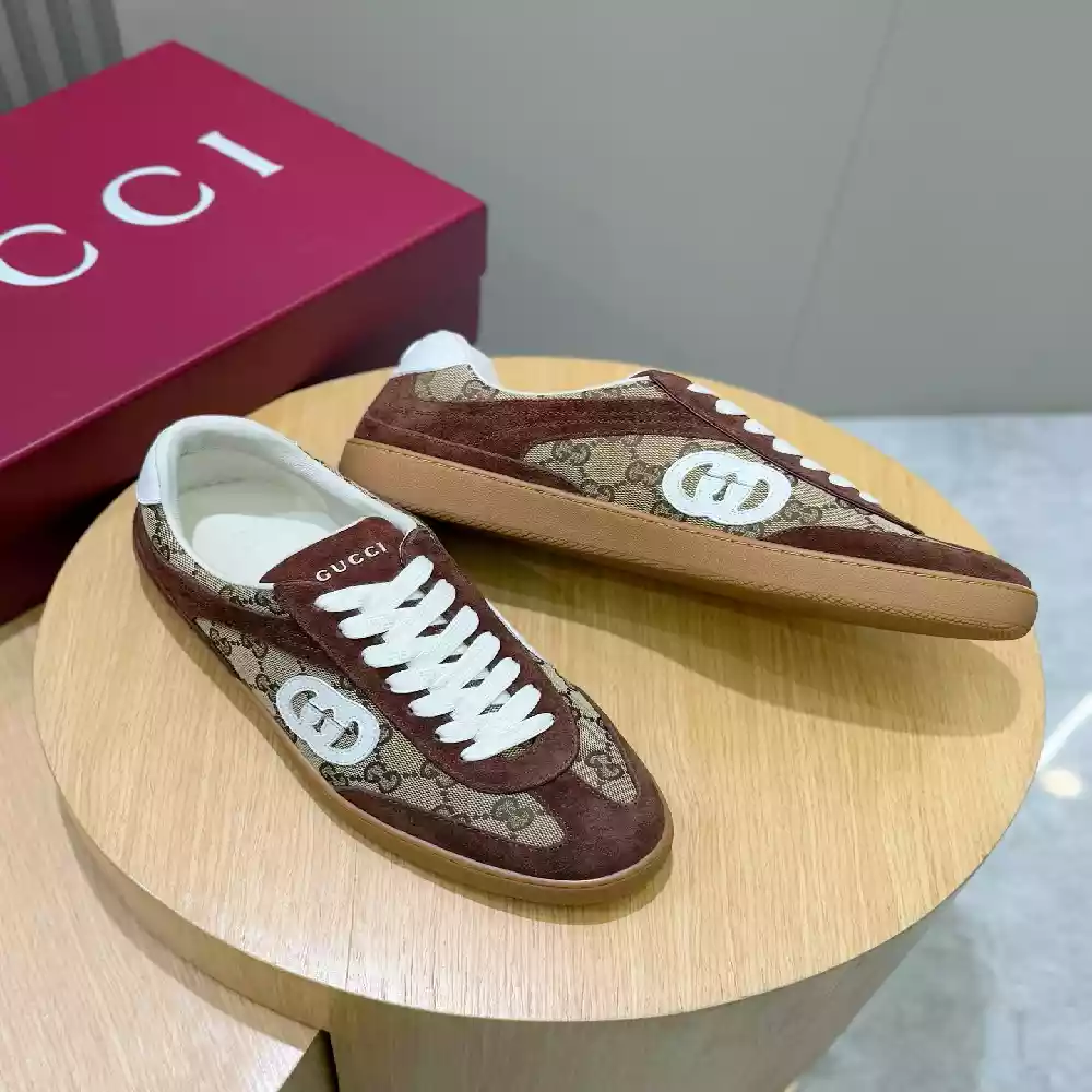 MEN’S G75 SNEAKER IN DARK BROWN SUEDE – GCC258