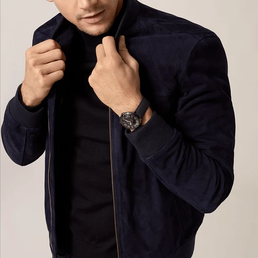 42MM BALLON BLEU DE  CARBON WATCH