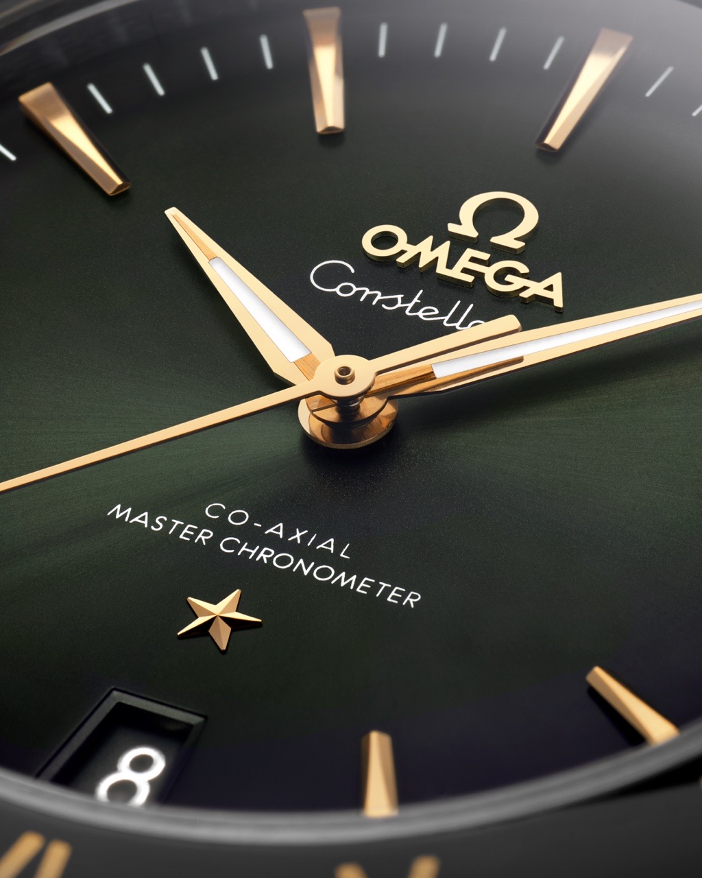 CONSTELLATION STEEL ‑ YELLOW GOLD ON LEATHER STRAP 41 MM