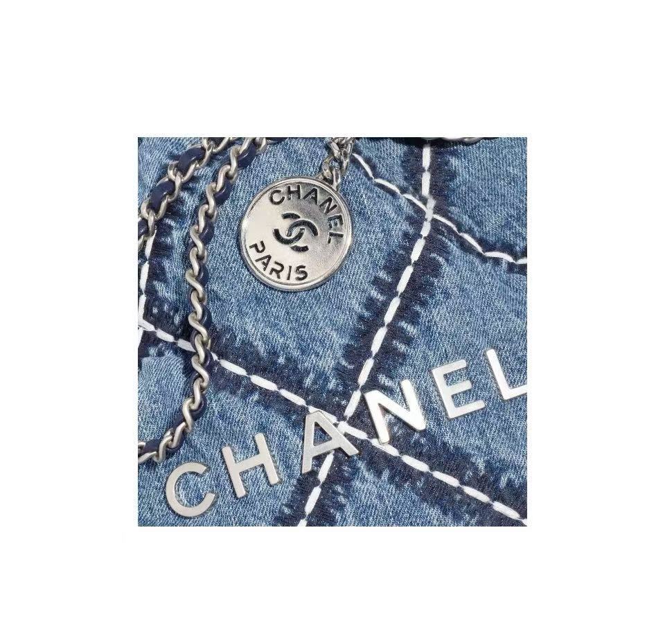 CHANEL 24P Spring-Summer Denim Bucket Bag