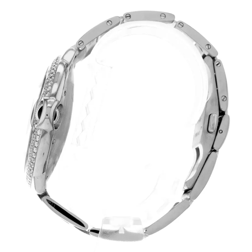 42MM  Ballon Bleu White Gold with Diamonds