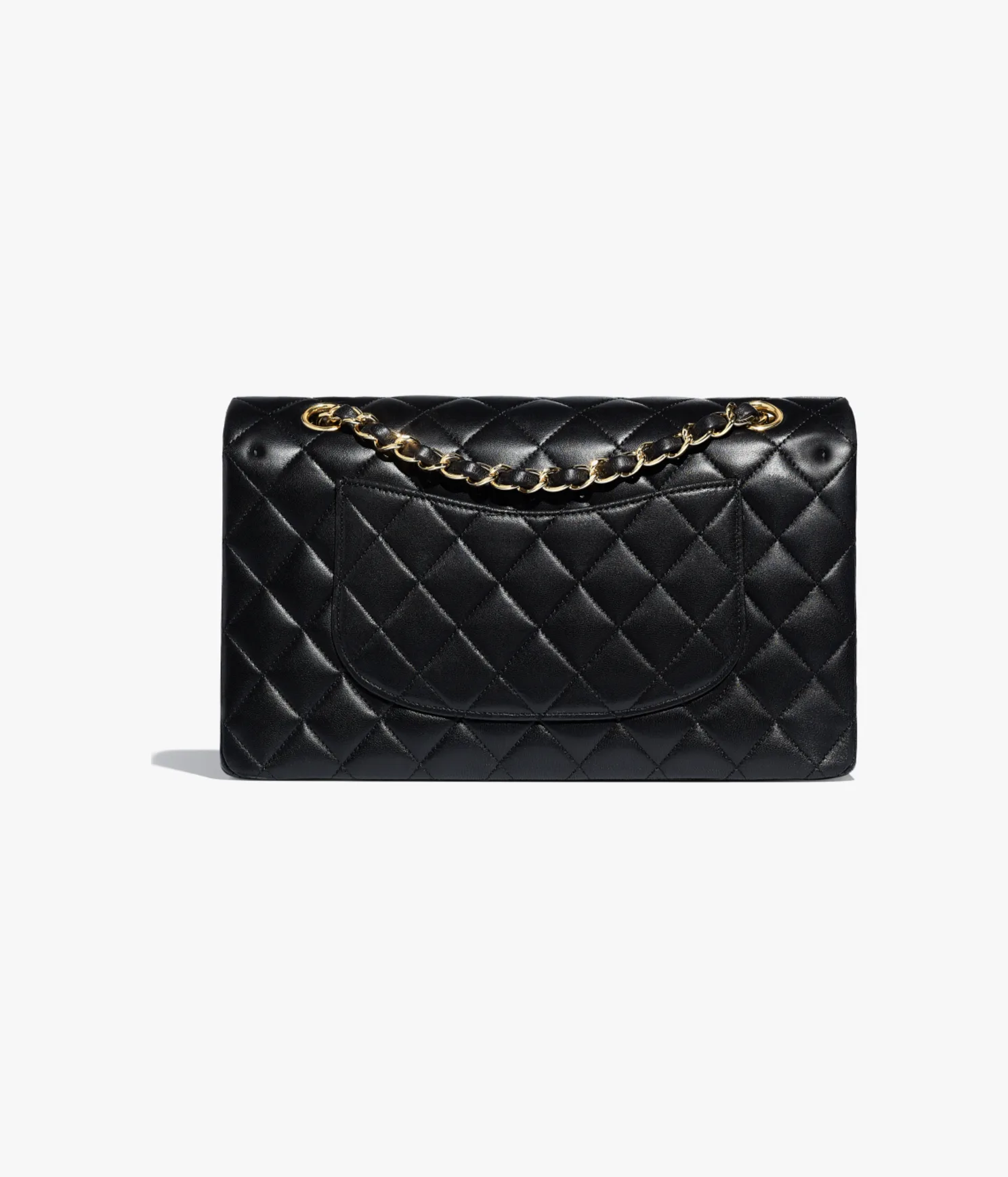 CLASSIC HANDBAG Lambskin & Gold-Tone Metal Black