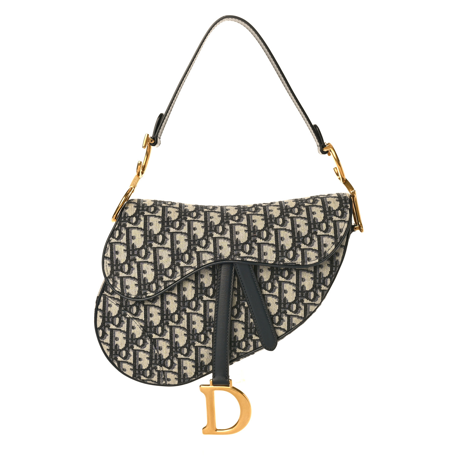 Oblique Saddle Bag Blue