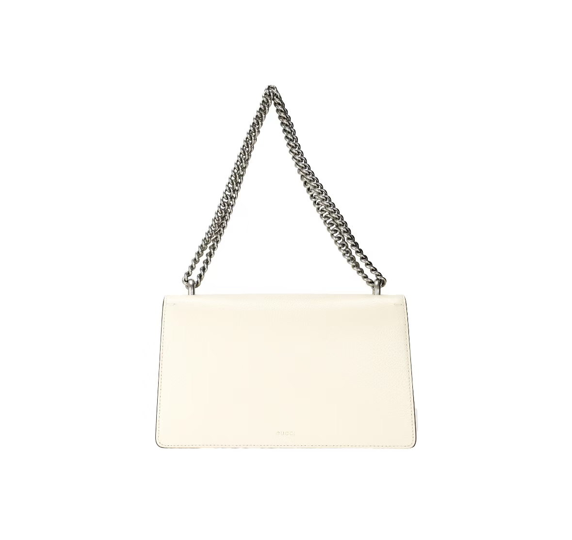 GUCCI DIONYSUS SMALL LEATHER BAG IN WHITE