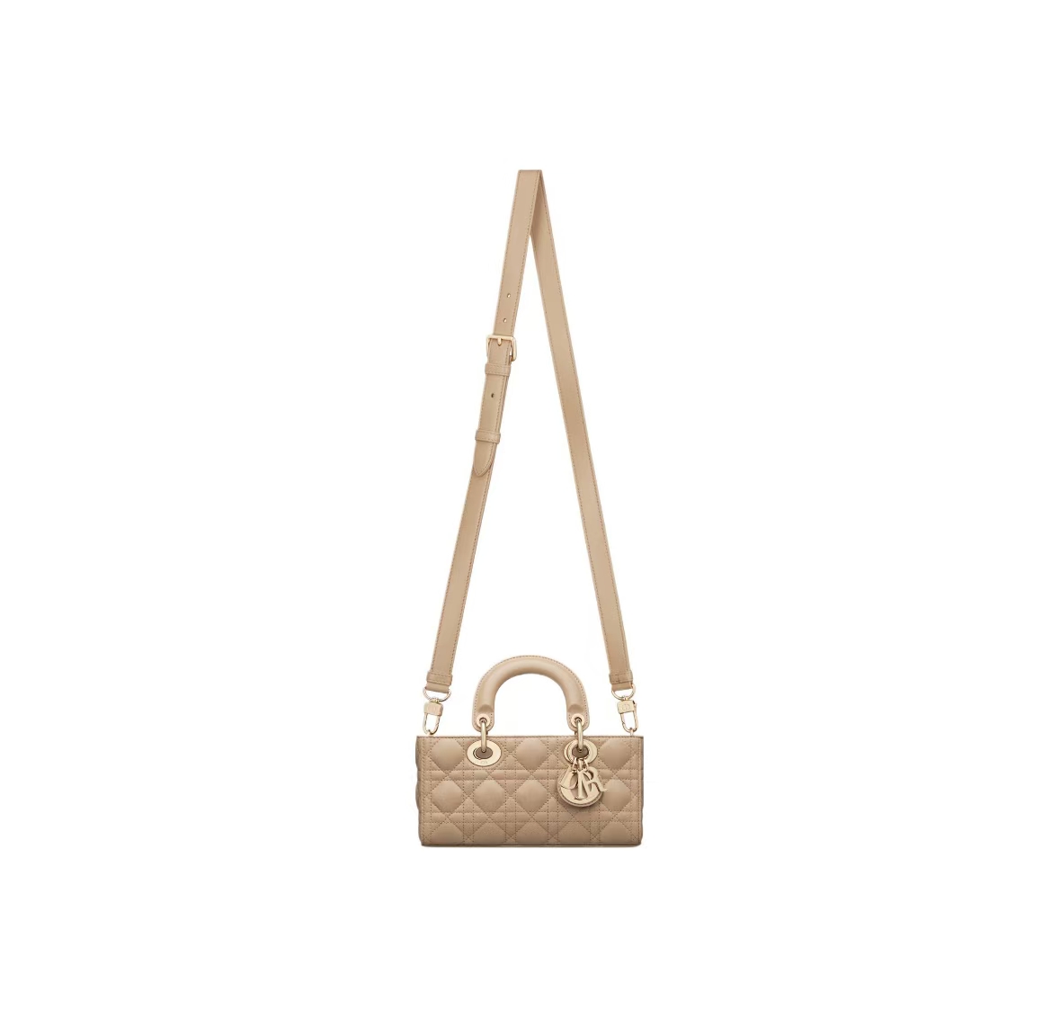 DIOR LADY D-JOY BAG IN BISCUIT LAMBSKIN
