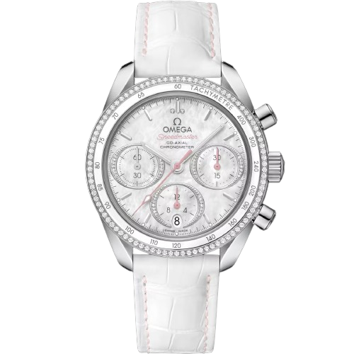 OMEGA SPEEDMASTER 38 38 MM, STEEL ON LEATHER STRAP