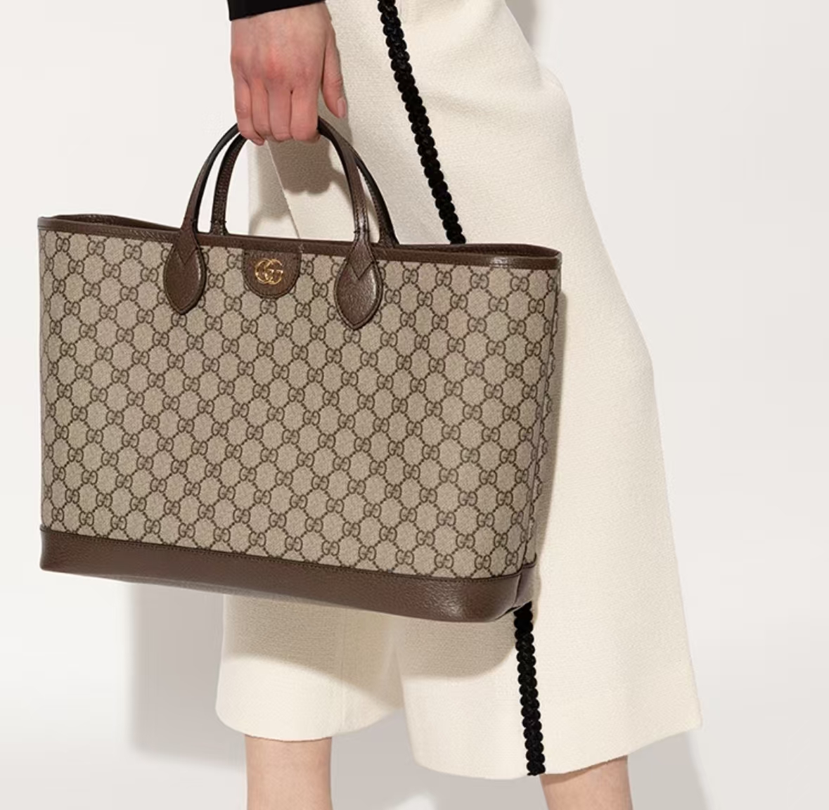 GUCCI OPHIDIA GG MEDIUM TOTE