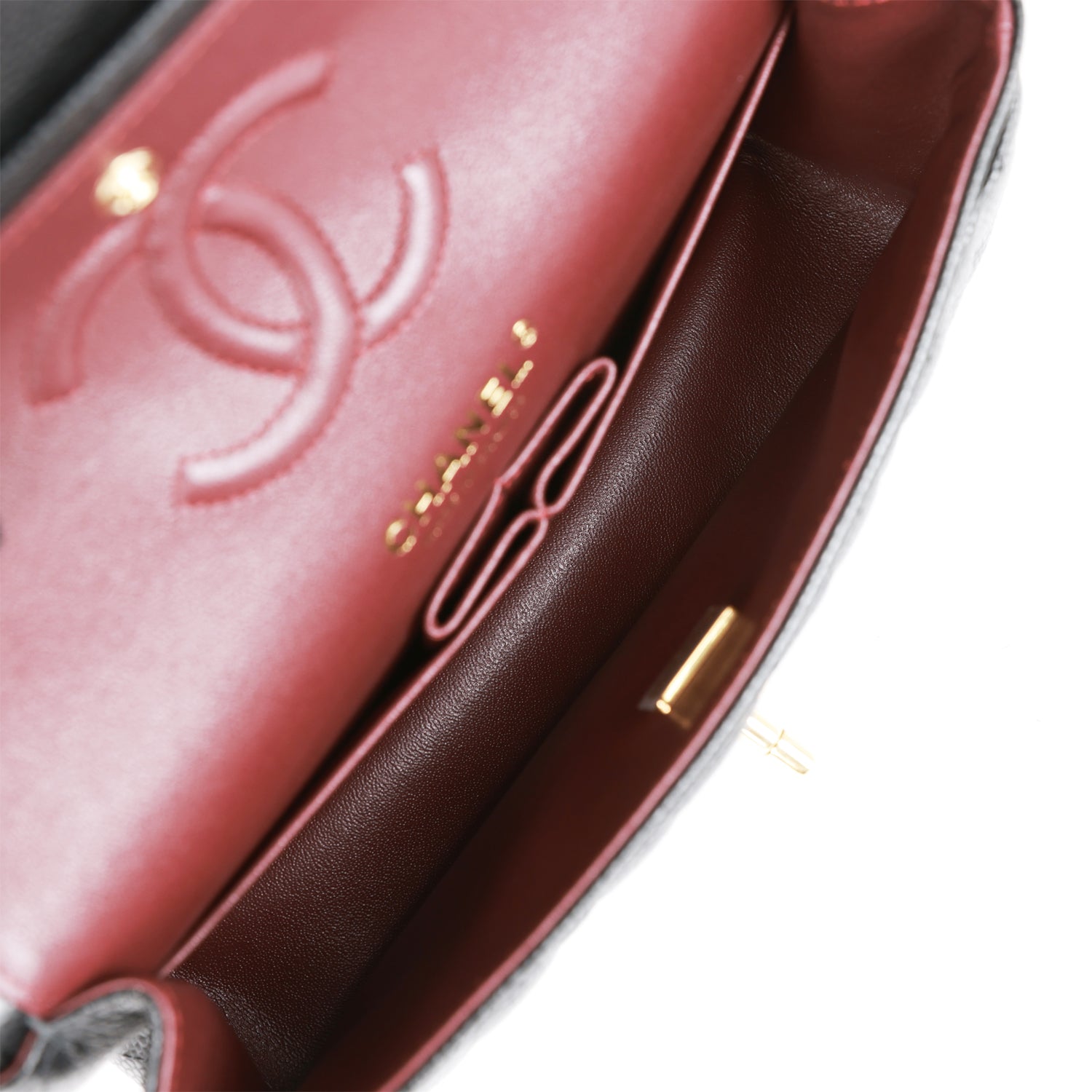 Chanel Small Classic Double Flap Black Caviar Gold Hardware