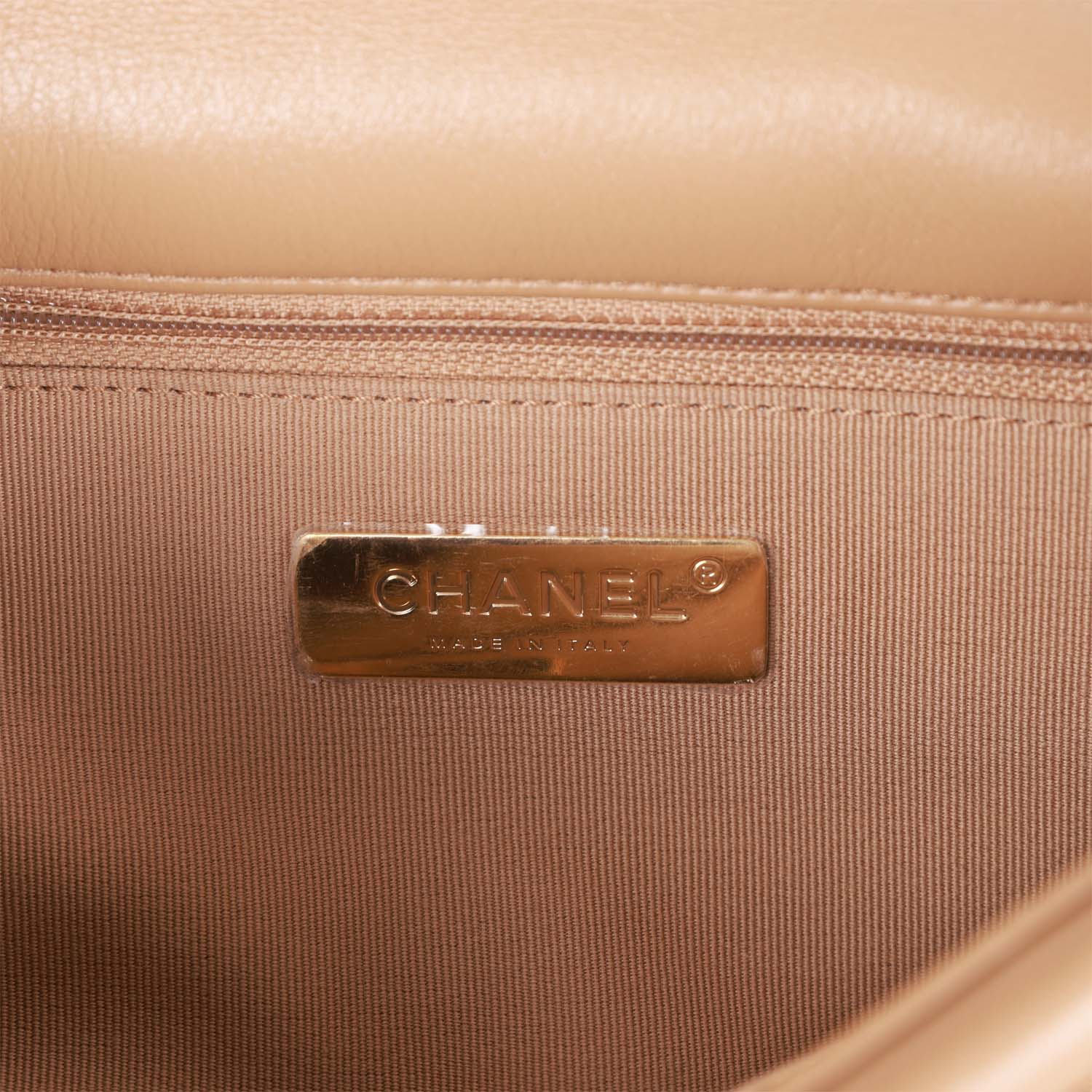 Chanel Medium 19 Flap Bag Beige Calfskin Mixed Hardware