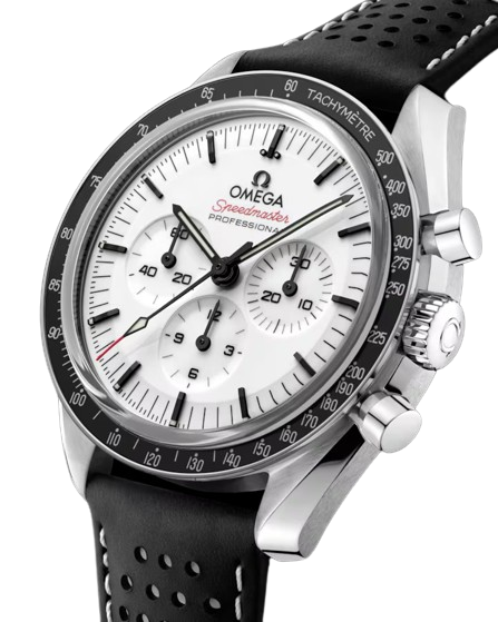 OMEGA SPEEDMASTER MOONWATCH PROFESSIONAL 42 MM, STEEL ON LEATHER STRAP
